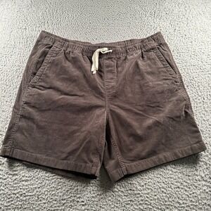 Bonobos New York Men's Brown Corduroy‎ Shorts XL Cotton Drawstring Beach Summer